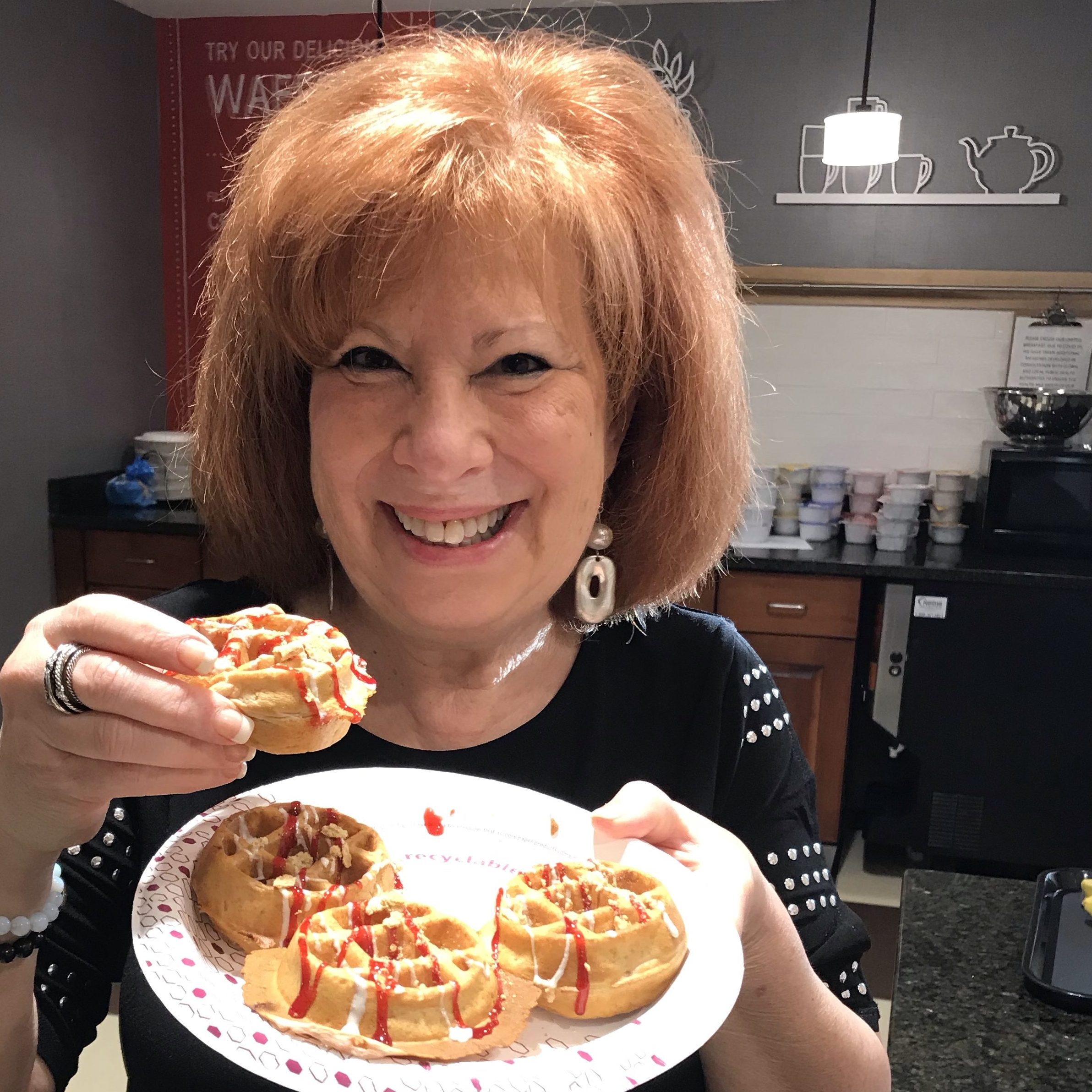 Heidi with Waffles